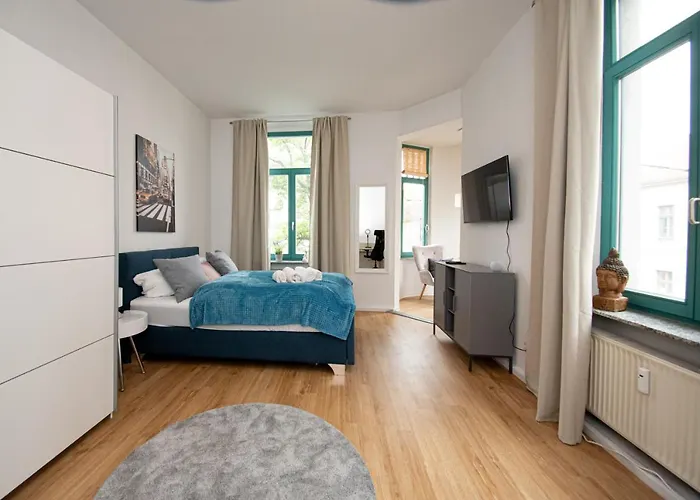 Halle - Zentral - Terrasse - Weber Grill 公寓 Halle (Saale)