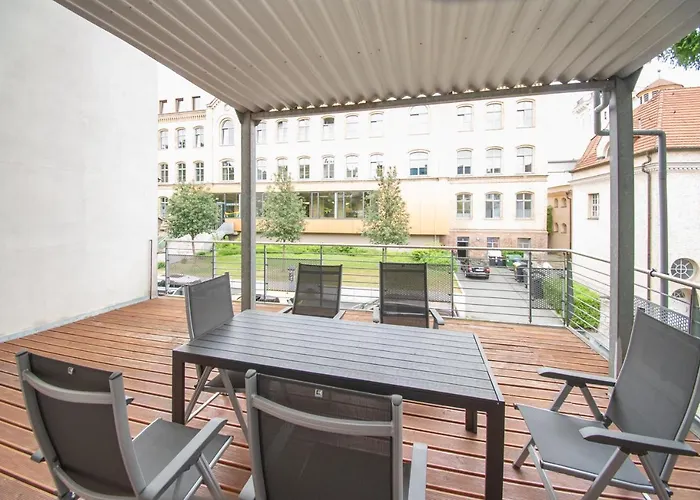 公寓 Halle - Zentral - Terrasse - Weber Grill